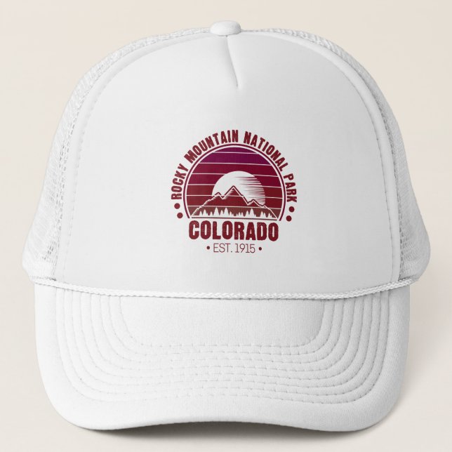 Rocky Mountain Nationalpark Colorado Truckerkappe (Vorderseite)