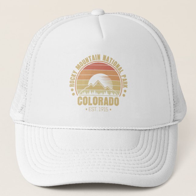 Rocky Mountain Nationalpark Colorado Truckerkappe (Vorderseite)