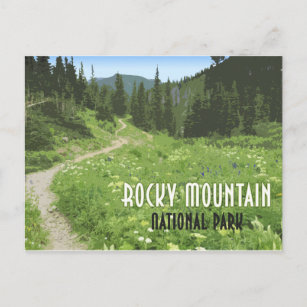Rocky Mountain Nationalpark Colorado Vintag Postkarte