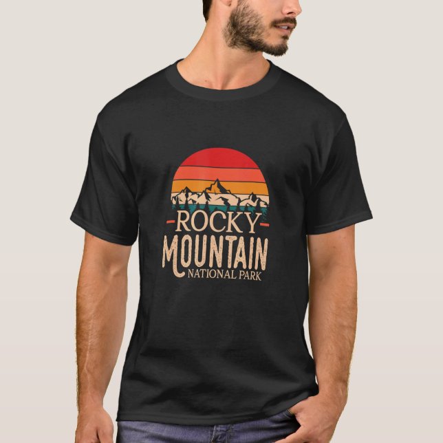 Rocky Mountain Nationalpark Colorado Wandern T-Shirt (Vorderseite)