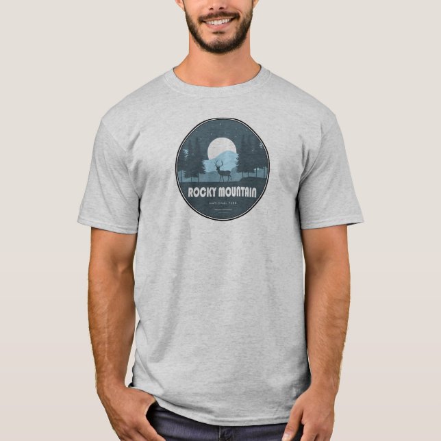 Rocky Mountain Nationalpark Deer T-Shirt (Vorderseite)