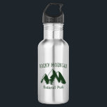 Rocky Mountain Nationalpark Edelstahlflasche<br><div class="desc">Der Rocky Mountain Nationalpark im Norden Colorados erstreckt sich über die kontinentale Teilung und umfasst geschützte Berge,  Wälder und alpine Tundra!</div>