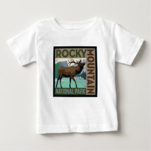 Rocky Mountain Nationalpark   Elch Baby T-shirt