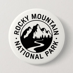 Rocky Mountain Nationalpark Emblem Button