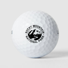 Rocky Mountain Nationalpark Emblem Golfball
