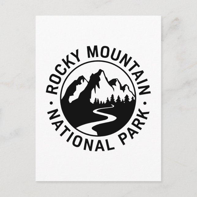 Rocky Mountain Nationalpark Emblem Postkarte (Vorderseite)