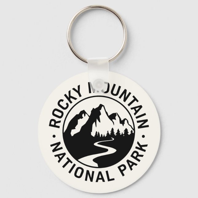 Rocky Mountain Nationalpark Emblem Schlüsselanhänger (Vorderseite)