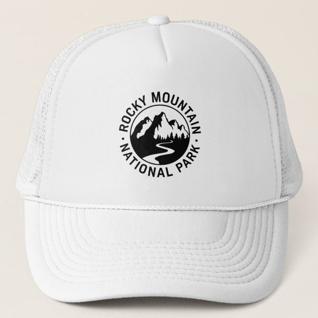 Rocky Mountain Nationalpark Emblem Truckerkappe (Vorderseite)