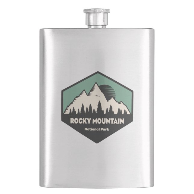 Rocky Mountain Nationalpark Flachmann (Vorderseite)
