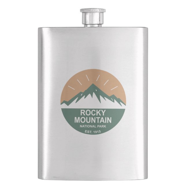 Rocky Mountain Nationalpark Flachmann (Vorderseite)