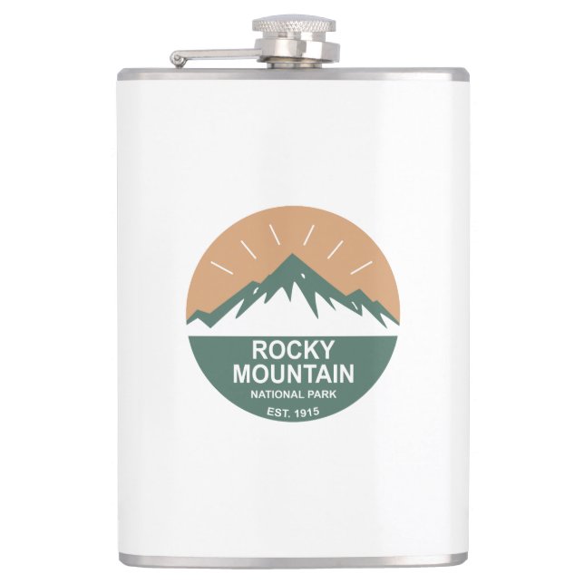 Rocky Mountain Nationalpark Flachmann (Vorderseite)