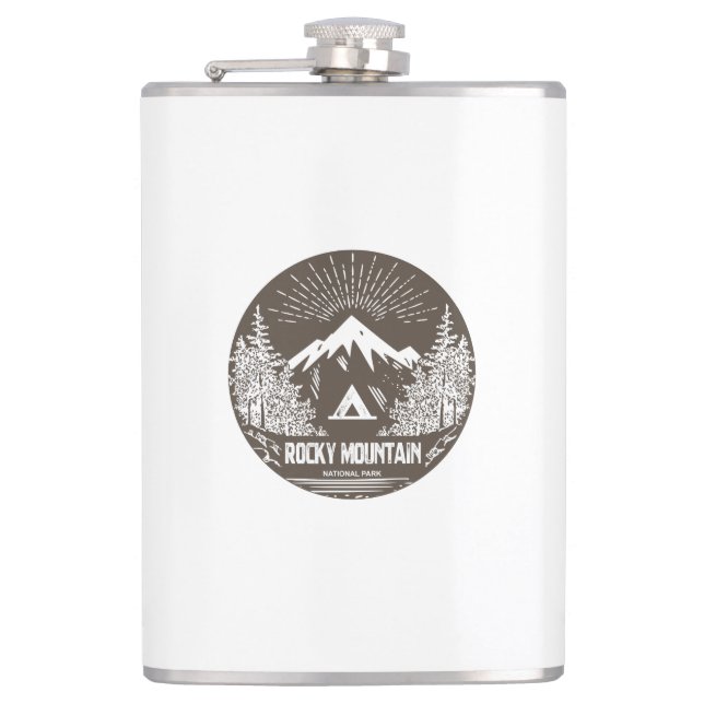Rocky Mountain Nationalpark Flachmann (Vorderseite)