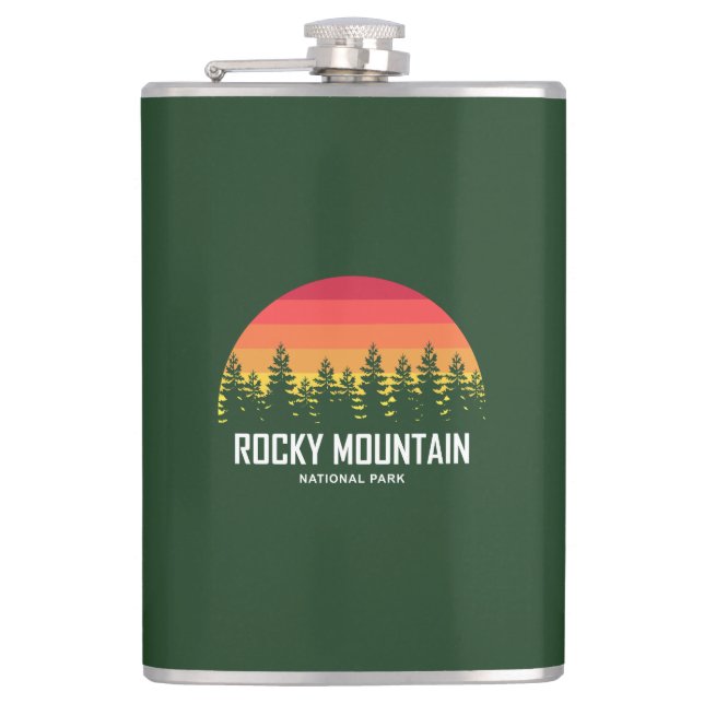 Rocky Mountain Nationalpark Flachmann (Vorderseite)