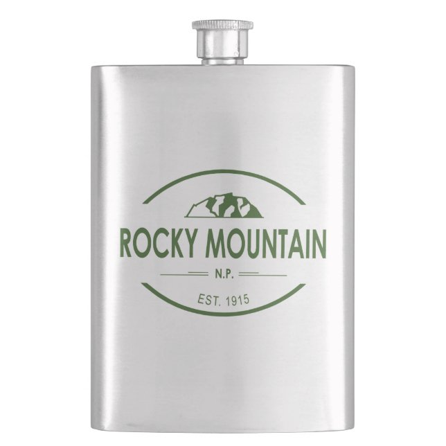 Rocky Mountain Nationalpark Flachmann (Vorderseite)