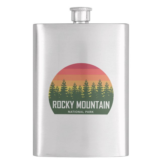 Rocky Mountain Nationalpark Flachmann (Vorderseite)