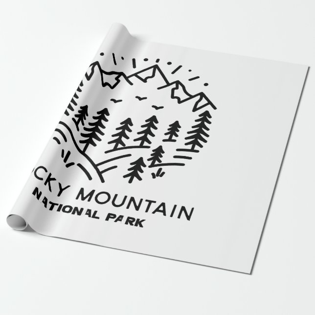 Rocky Mountain Nationalpark Geschenkpapier (Ungerollt)