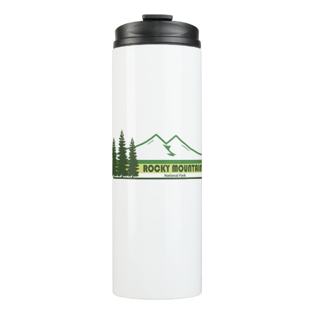 Rocky Mountain Nationalpark Grüne Streifen Thermosbecher (Vorderseite)