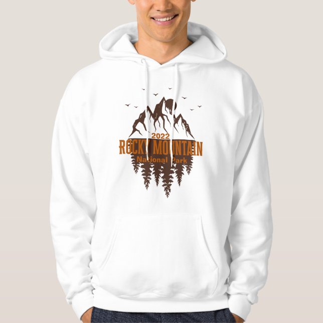 Rocky Mountain Nationalpark Hoodie Personalisiert (Vorderseite)