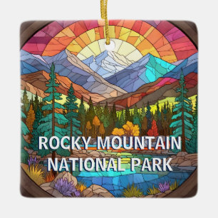 Rocky Mountain Nationalpark Imitate gesteinigt Gla Keramikornament