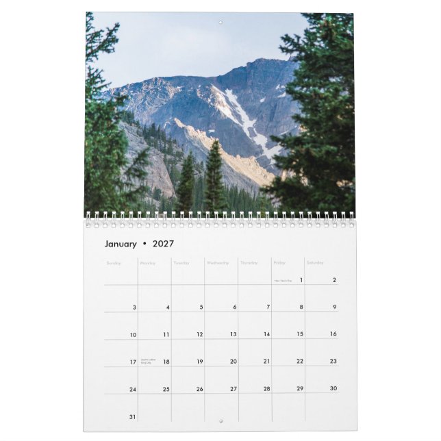 Rocky Mountain Nationalpark Kalender (Jan 2027)