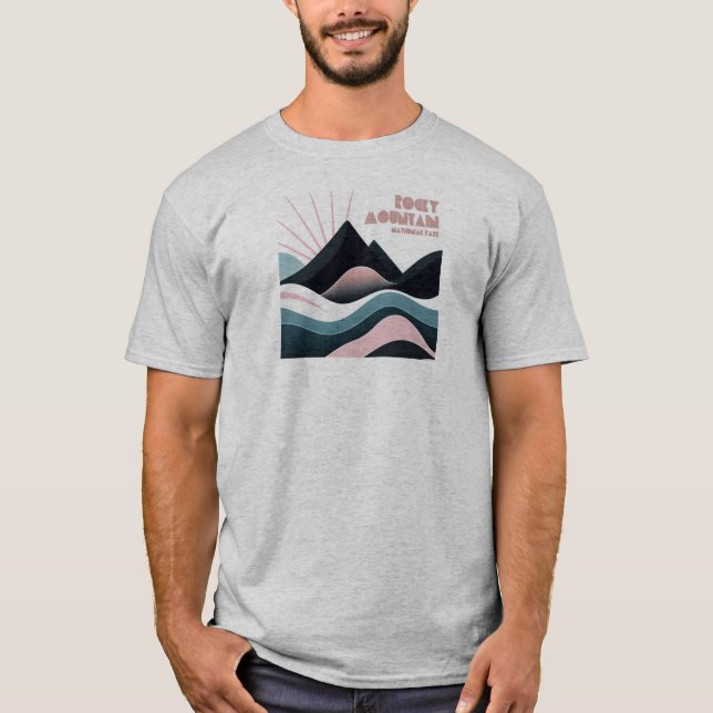 Rocky Mountain Nationalpark Kolored Hills T-Shirt (Vorderseite)