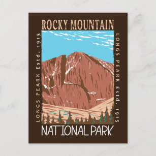Rocky Mountain Nationalpark Langes Peak gestört Postkarte