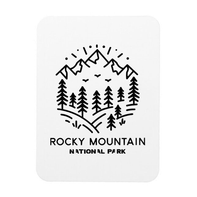 Rocky Mountain Nationalpark Magnet (Vertikal)