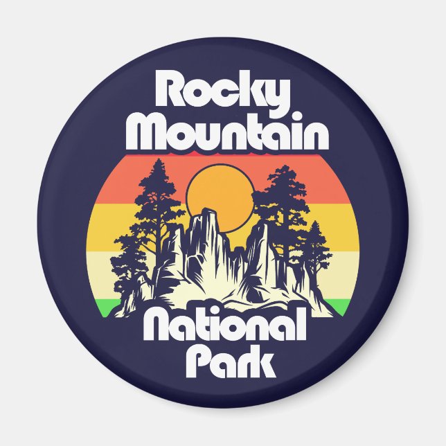 Rocky Mountain Nationalpark Magnet (Vorne)