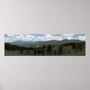 Rocky Mountain Nationalpark Panoramasicht 1 Poster