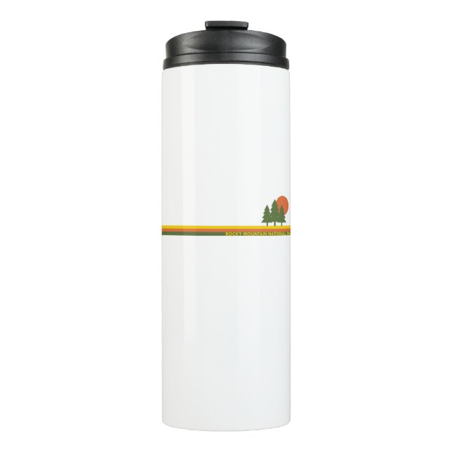 Rocky Mountain Nationalpark Pine Trees Thermosbecher (Vorderseite)