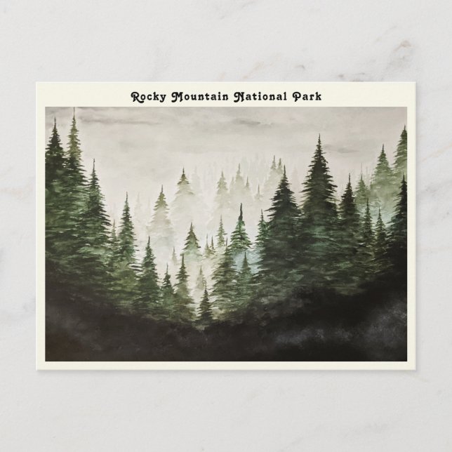 Rocky Mountain Nationalpark Postcard Postkarte (Vorderseite)