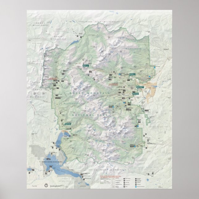 Rocky Mountain Nationalpark Poster (Vorne)