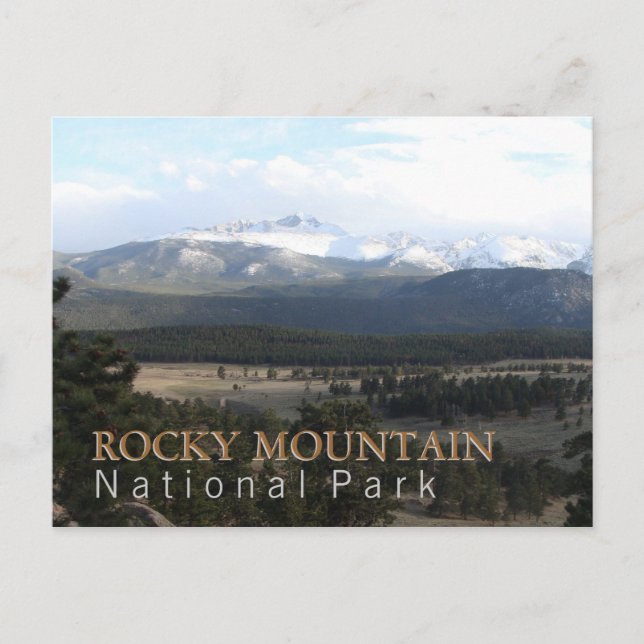 Rocky Mountain Nationalpark Postkarte (Vorderseite)