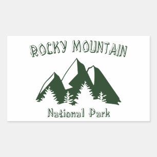Rocky Mountain Nationalpark Rechteckiger Aufkleber