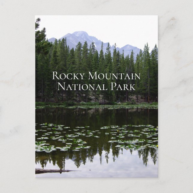 Rocky Mountain Nationalpark Reise Postkarte (Vorderseite)