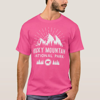 Rocky Mountain Nationalpark - Retro Wandergeschenk T-Shirt