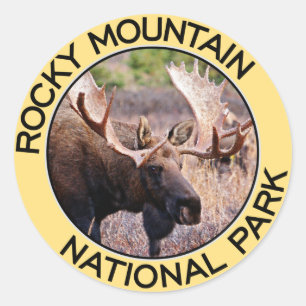 Rocky Mountain Nationalpark Runder Aufkleber