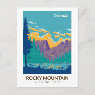Rocky Mountain Nationalpark Teton Postkarte