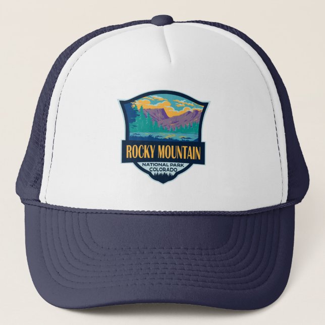 Rocky Mountain Nationalpark Teton Truckerkappe (Vorderseite)