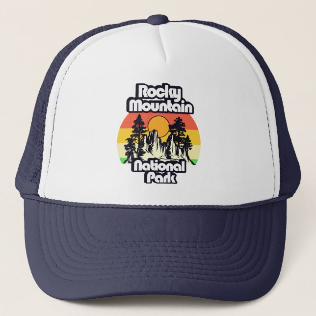 Rocky Mountain Nationalpark Truckerkappe (Vorderseite)