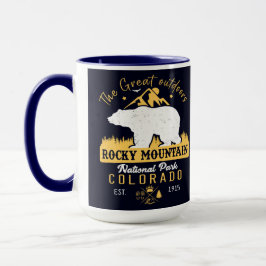 Rocky Mountain Nationalpark Vintag Souvenirs Tasse