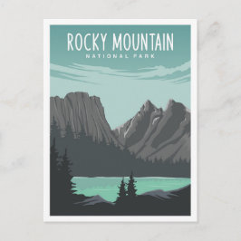Rocky Mountain Nationalpark Wandern Postkarte