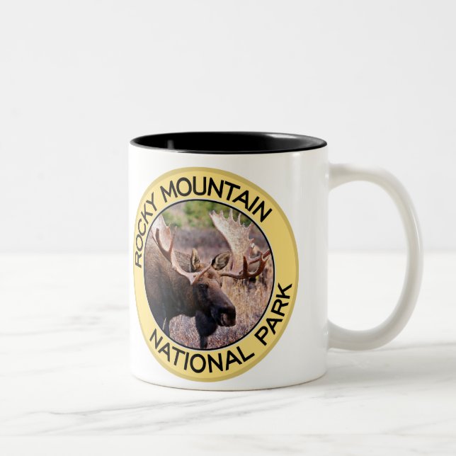 Rocky Mountain Nationalpark Zweifarbige Tasse (Rechts)