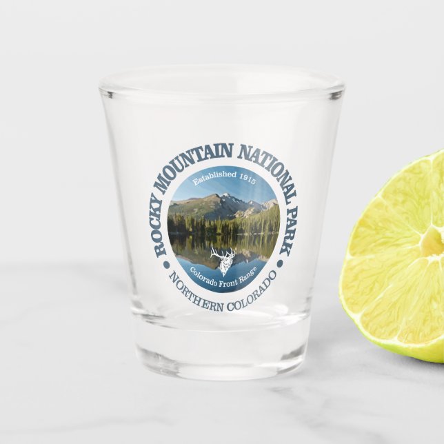 Rocky Mountain NP 2 Schnapsglas (Vorderseite)