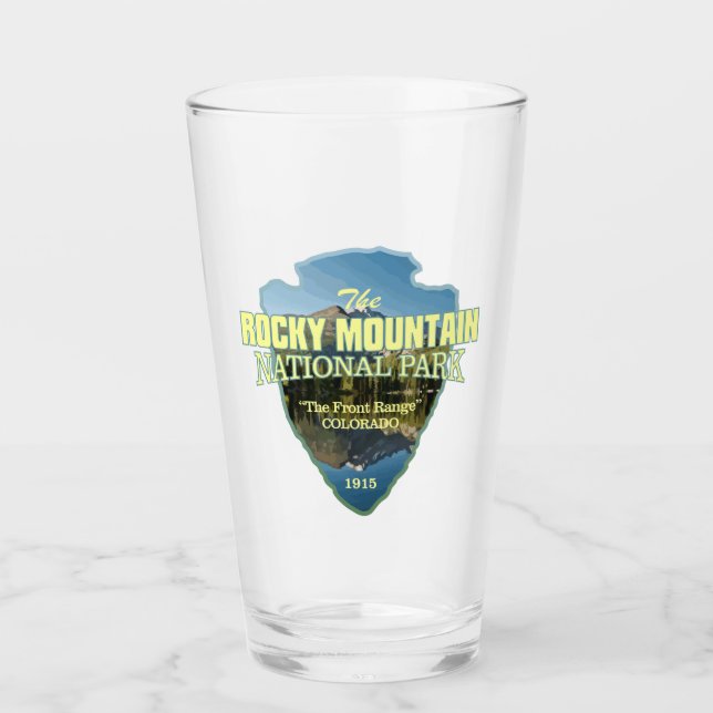 Rocky Mountain NP (Pfeilspitzen) Glas (Vorderseite)