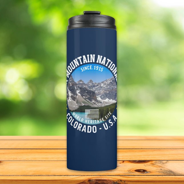 Rocky Mountain Park Landscape Photography Thermosbecher (Von Creator hochgeladen)