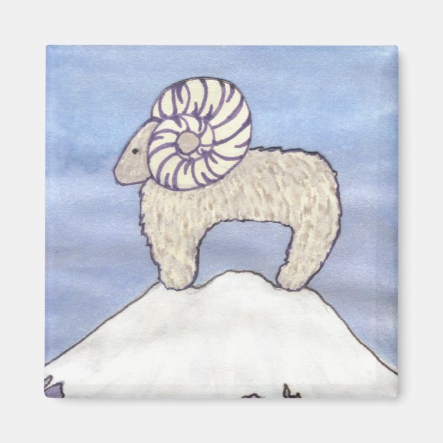 Rocky Mountain Ram Magnet (Vorne)