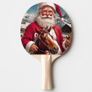 Rocky Mountain Santa und sein Pferd Tischtennis Schläger