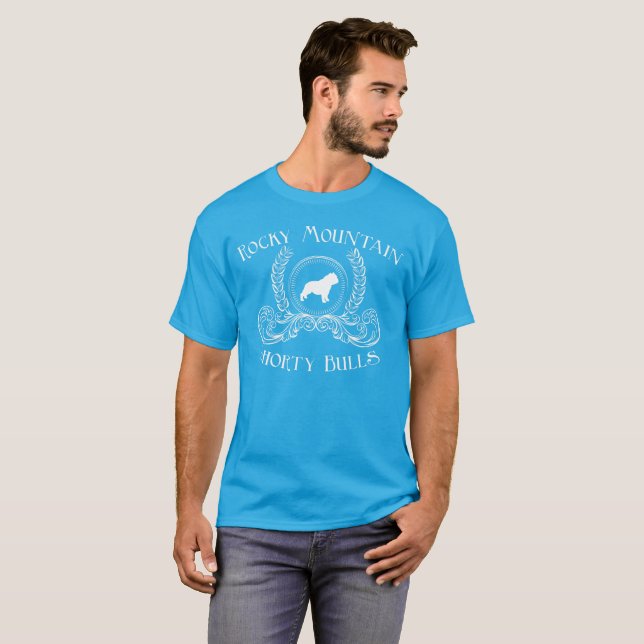 Rocky Mountain Shorty Bulls T - Shirt Weißes Desig (Vorne ganz)
