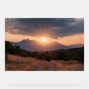 Rocky Mountain Sunrise Acrylschild